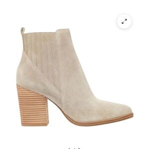 Marc Fisher Taupe Suede Ankle Boots